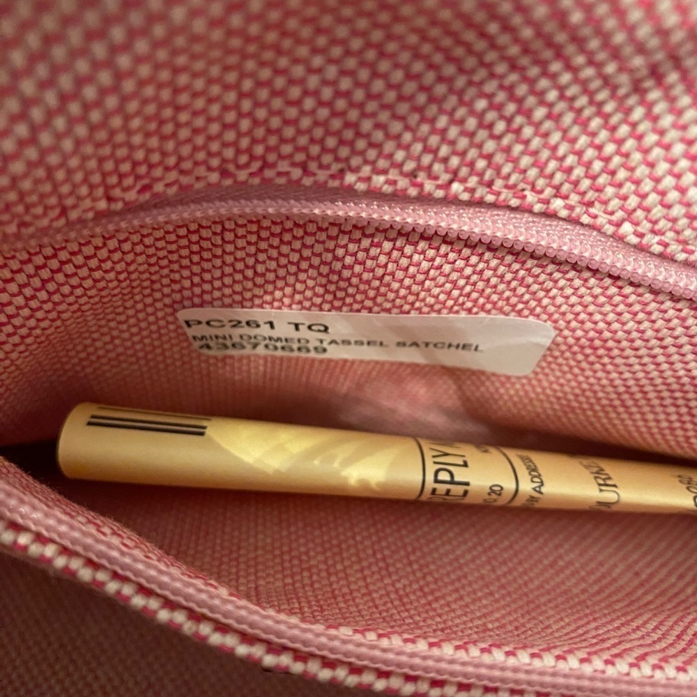 Vintage Dooney & Bourke Mini Domed Tassel Satchel Gingham 9.5”W x 6.5”H X 5”D - Picture 11 of 15